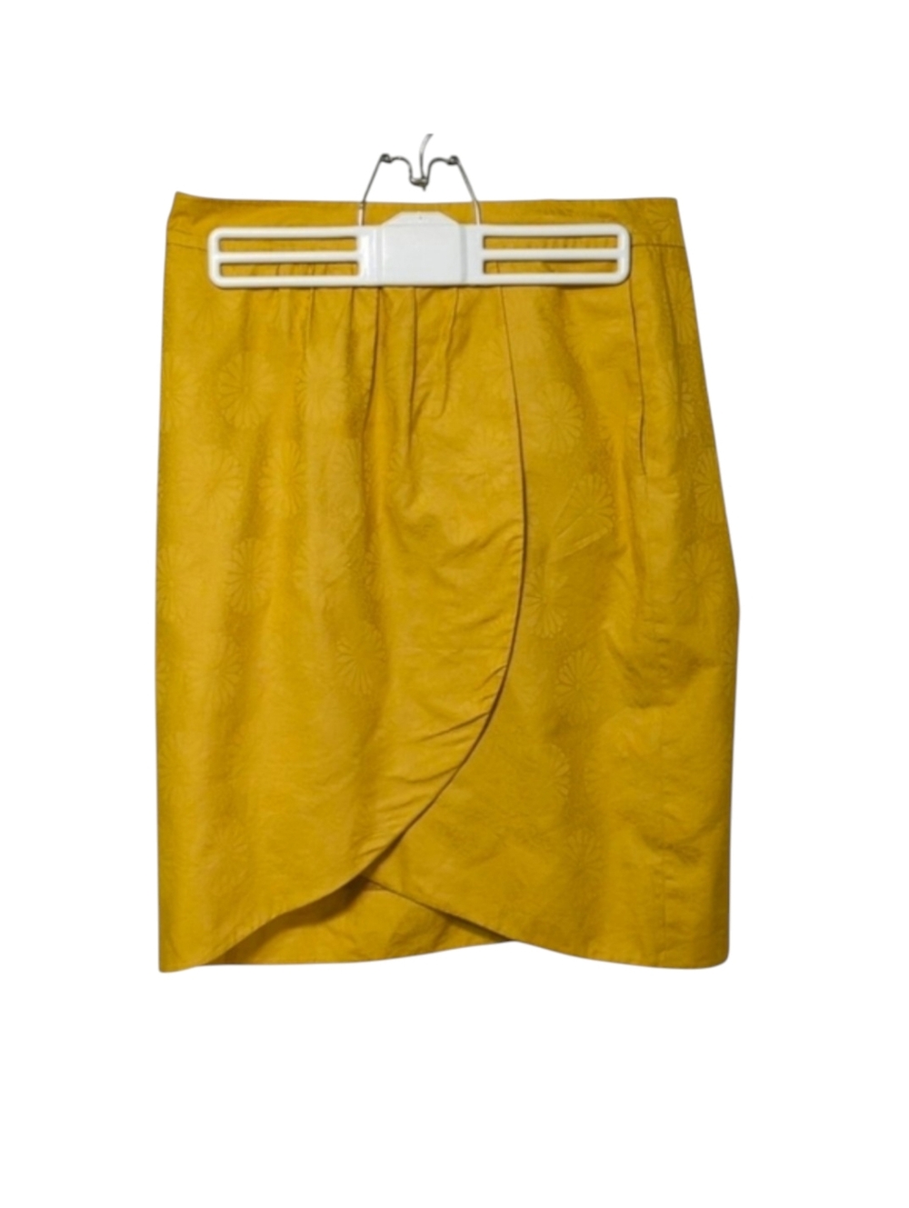Anthropologie Edme & Esyllte Gold Tulip Skirt